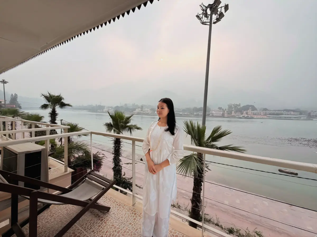 Premium Ganga View Room at Yog Niketan in Rishikesh India