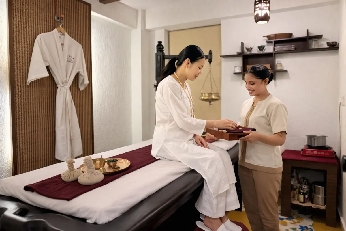 Ayurvedic Spa in Rishikesh near river Ganga and Ramjhula