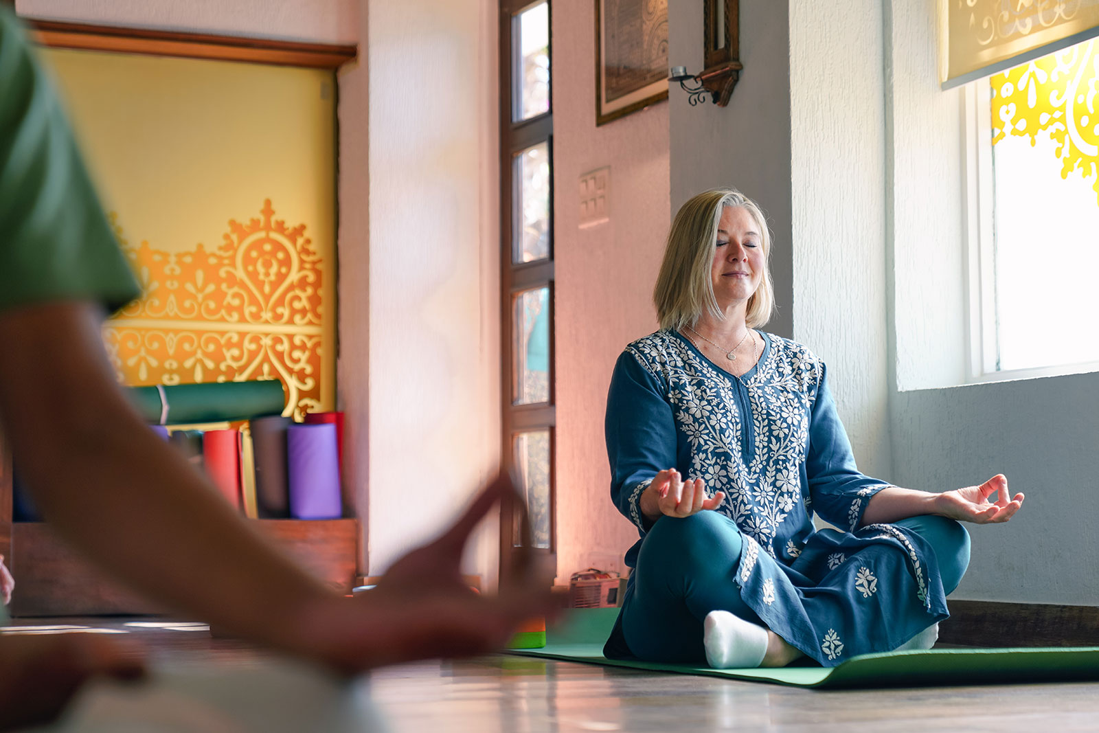Drop-In Yoga Classes near Ganga at Yog Niketan by Sanskriti Risikesh India